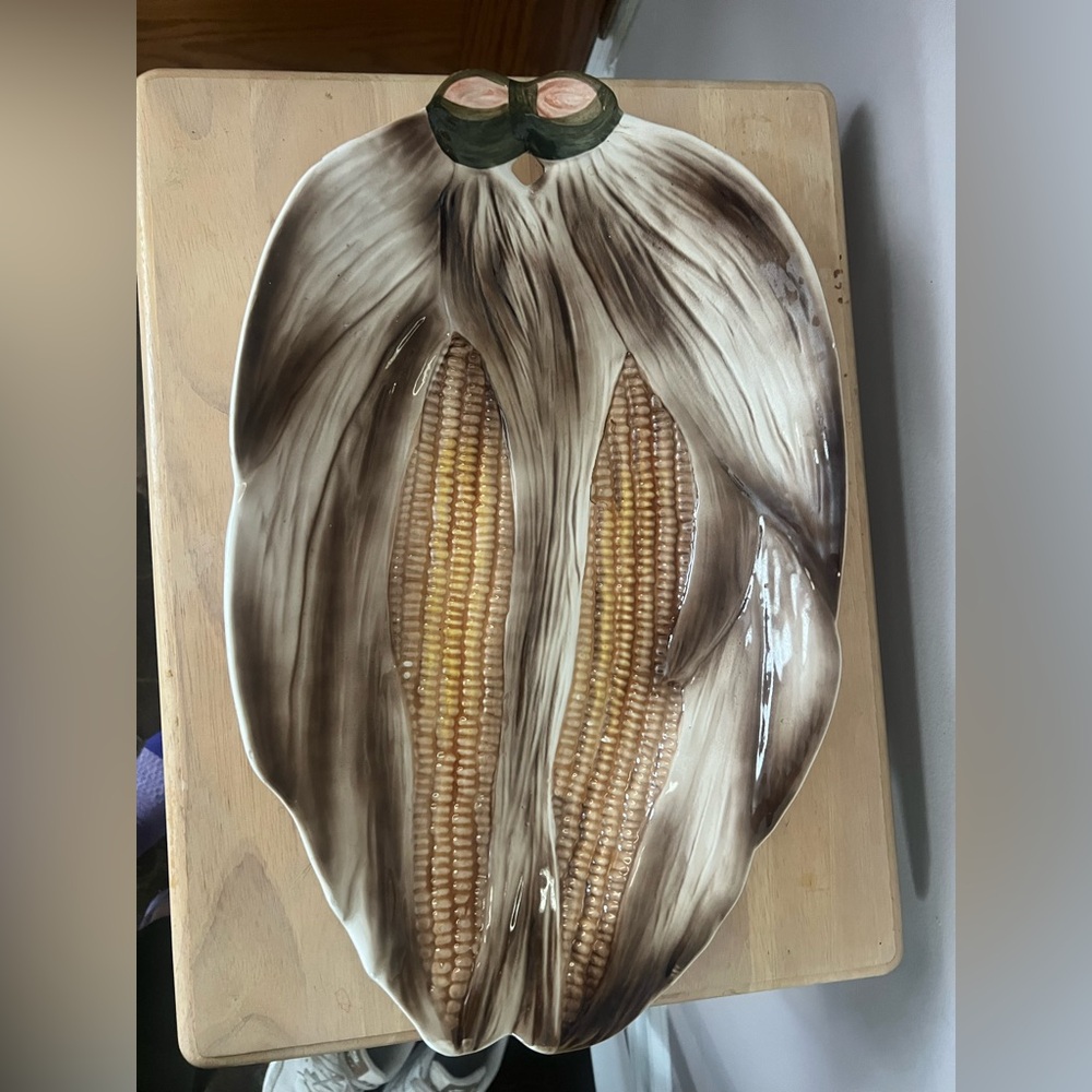 Corn Themed Platter and Dishes - Picture 2 of 4